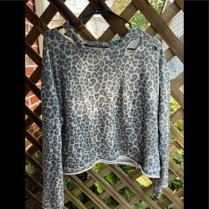 Cheetah Print Sweatshirt